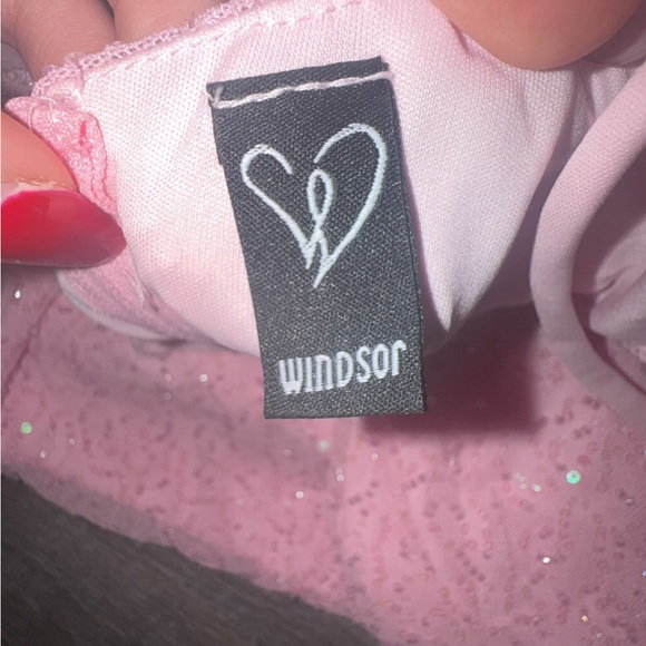 Windsor Strapless Pink Sequin Dress - Picture 3 of 3